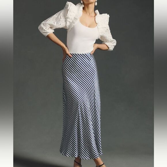 DOLAN Eyelet Ruffle-Sleeve Sweater - Picture 1 of 8